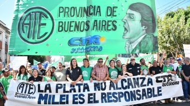 Movilización por mejoras salariales y contra el ajuste de Milei